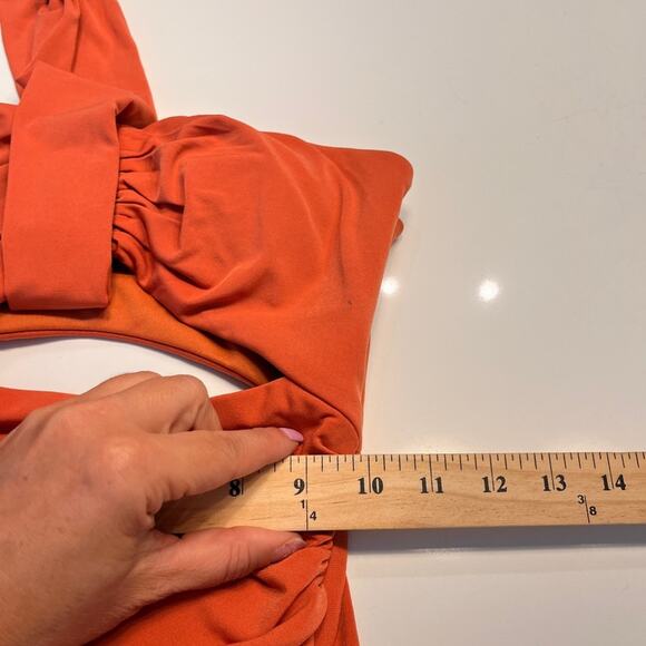 NWT Katie May Amber Cutout Maxi Gown in Rust Sz XS MSRP $250 - Picture 6 of 14